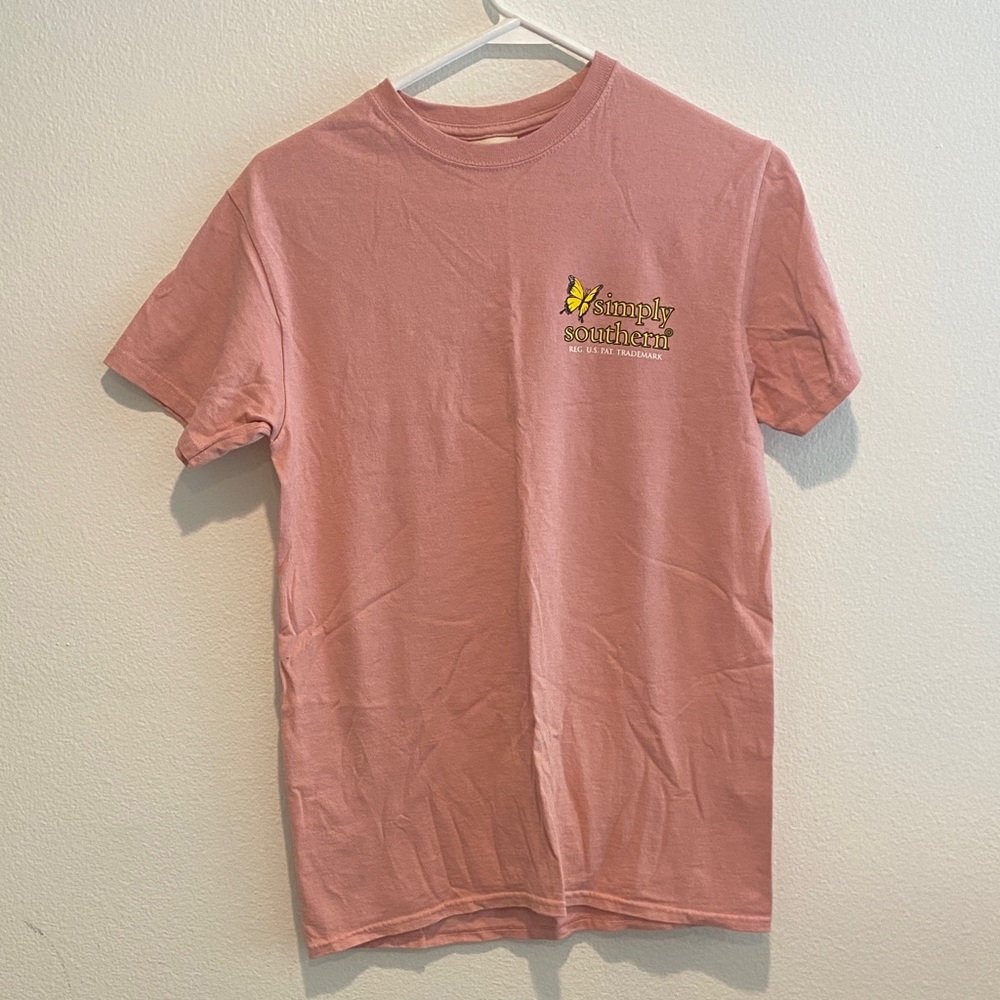 Simply Southern Coral Short Sleeve Tee